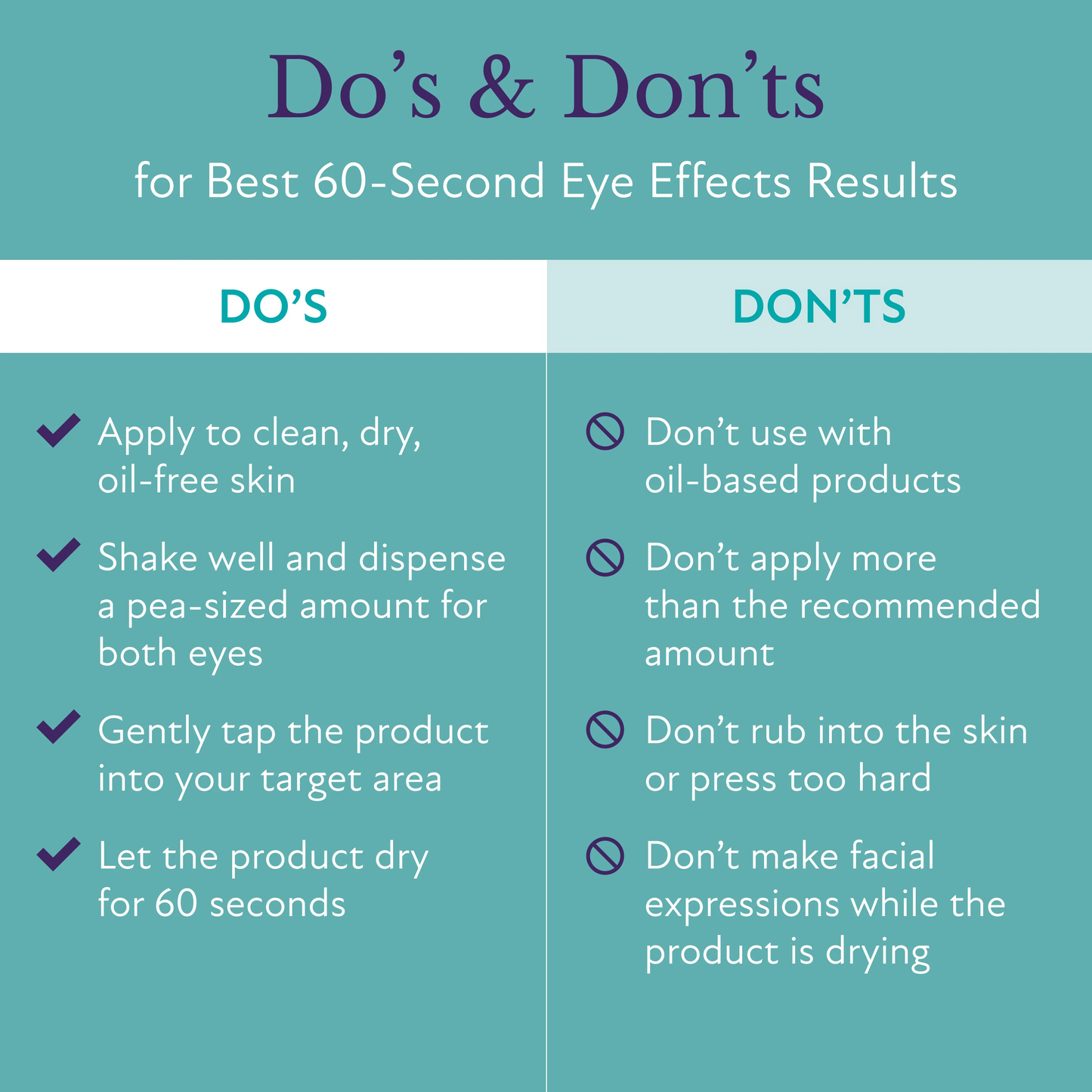 60-SECOND EYE EFFECTS™